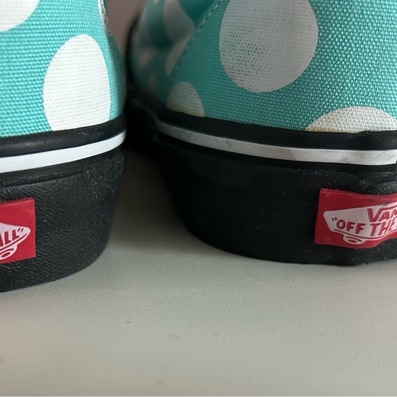 Rare New Vans Men’s Size 11 Custom Polka Dotted Light Blue/Teal and Black🔥 - Picture 7 of 7